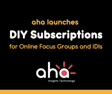 aha launches DIY Subscriptions for Online Focus Groups and IDIs